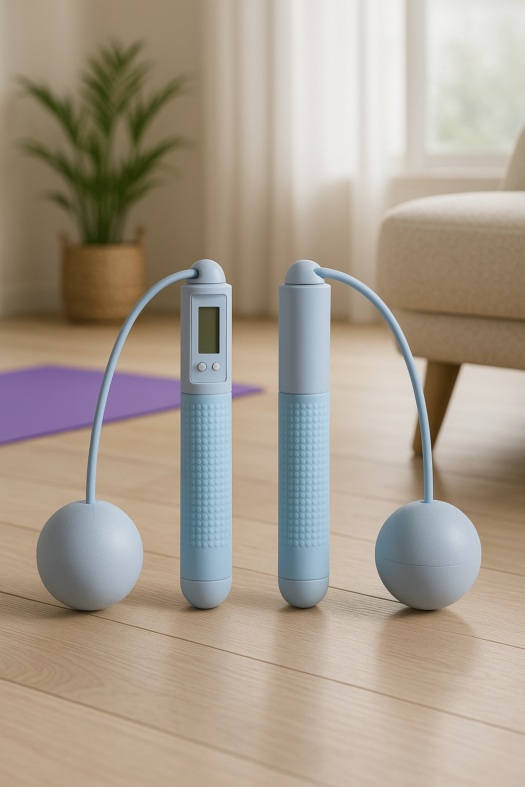 Corde à sauter sans fil Amaya Fit™ (avec compteur) Ta séance express, sans stress ni excuses